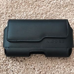 Modes Leather Clip on cell phone carry case